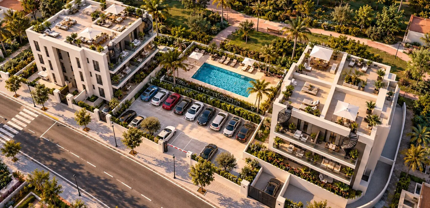 Deluxe · Promoción de obra nueva a 450 m de la playa
